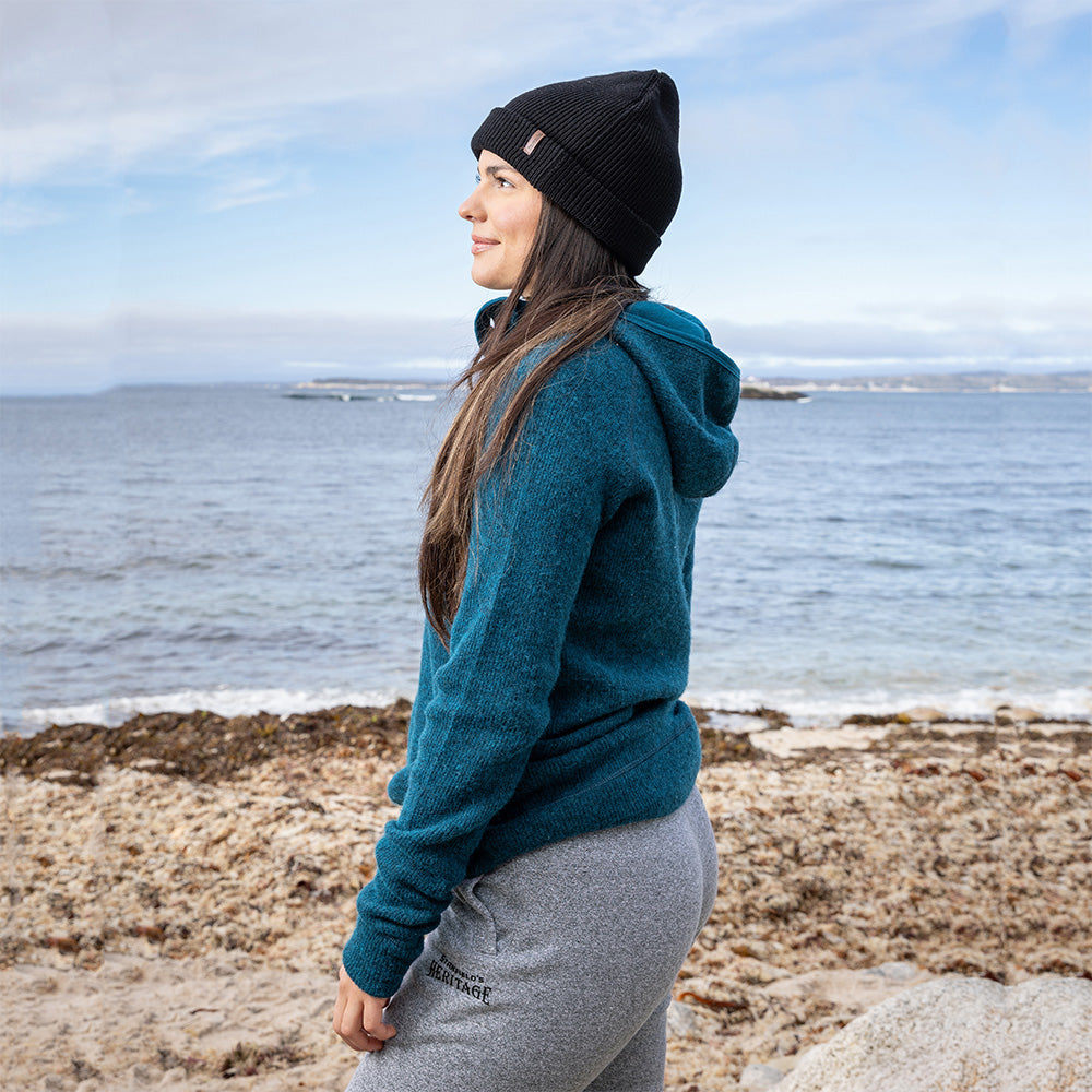 HERITAGE HEAVY WOOL - HENLEY WITH HOOD