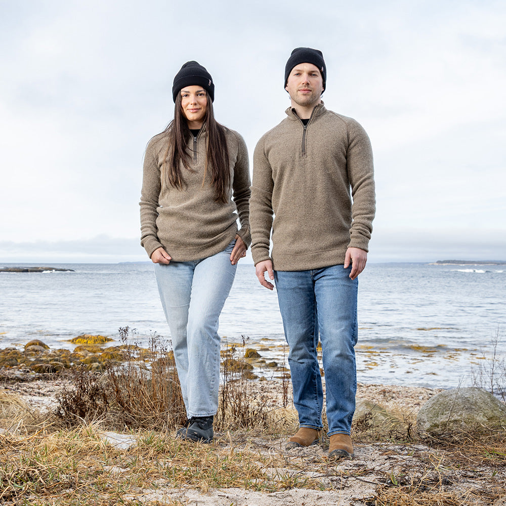 HERITAGE HEAVY WOOL - 1/4 ZIP SWEATER