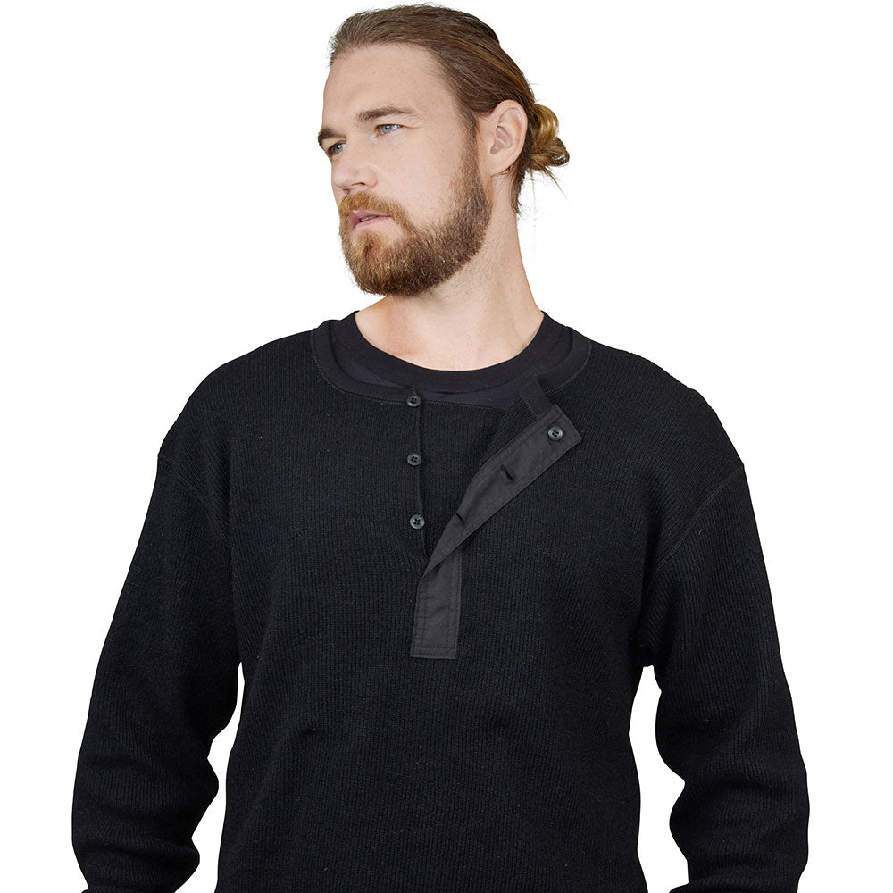 Heritage Heavy Weight Wool Henley