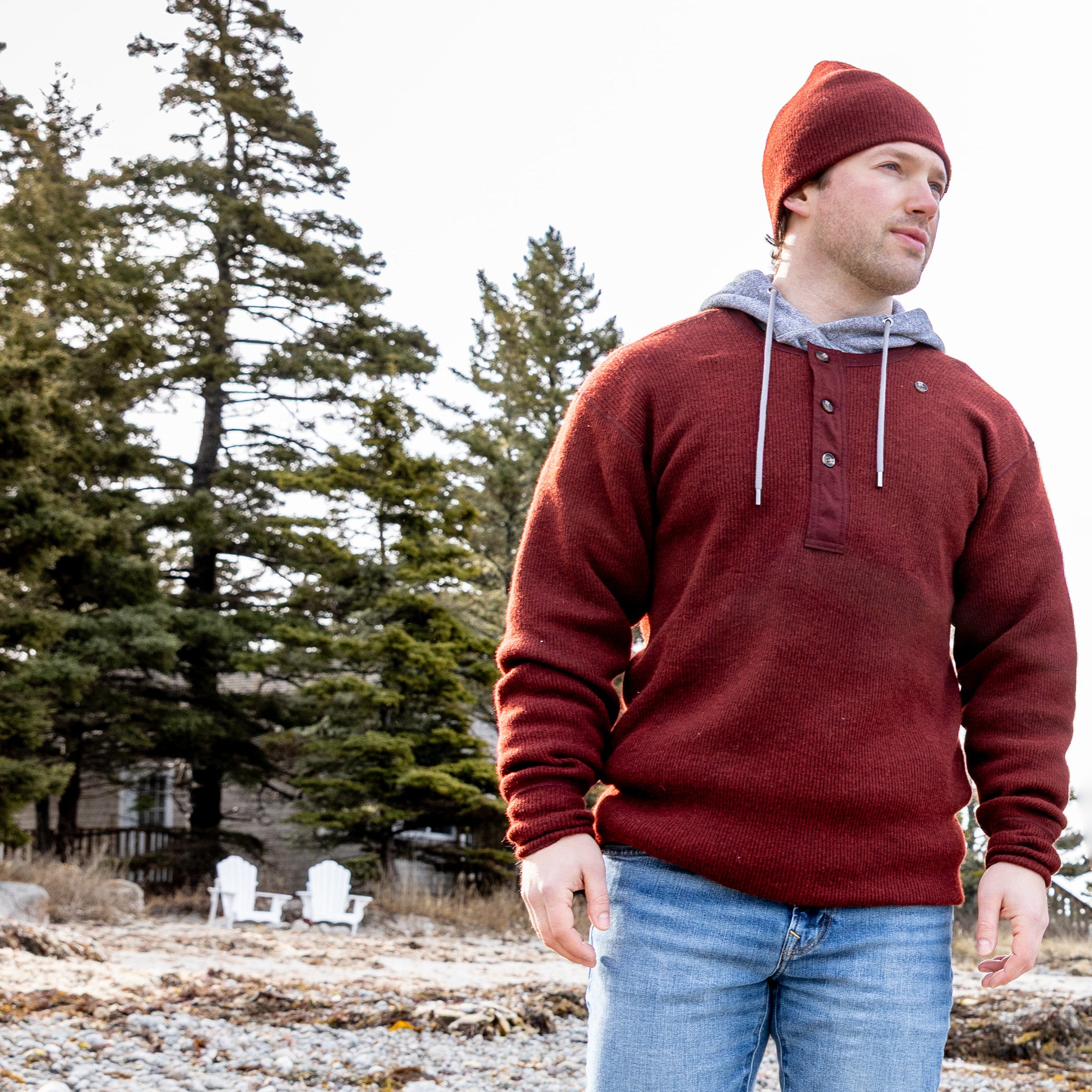 Heritage Heavy Weight Wool Henley