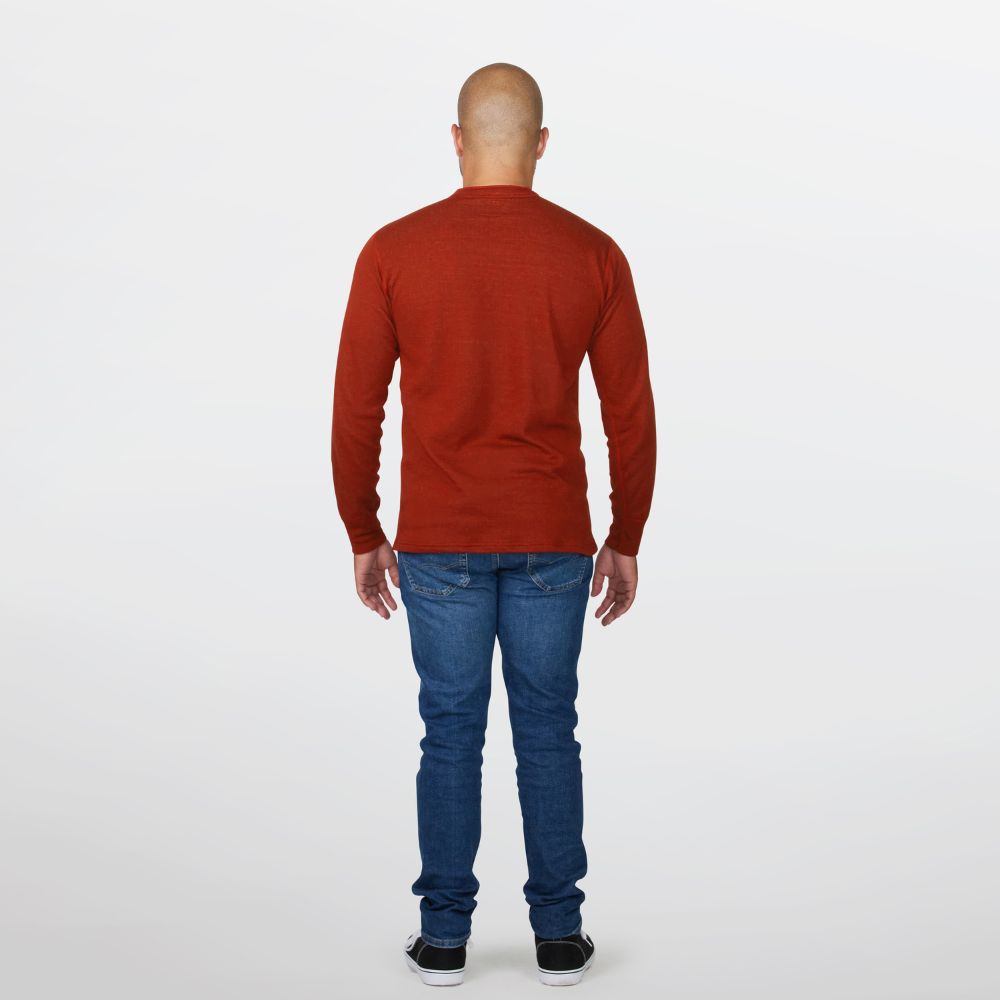 Men's Merino Blend Two-Layer Henley