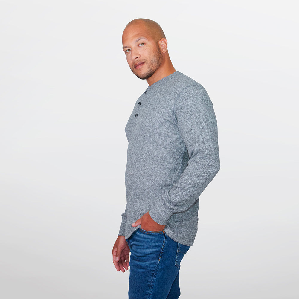 Men's Heritage Mock Twist Waffle Henley