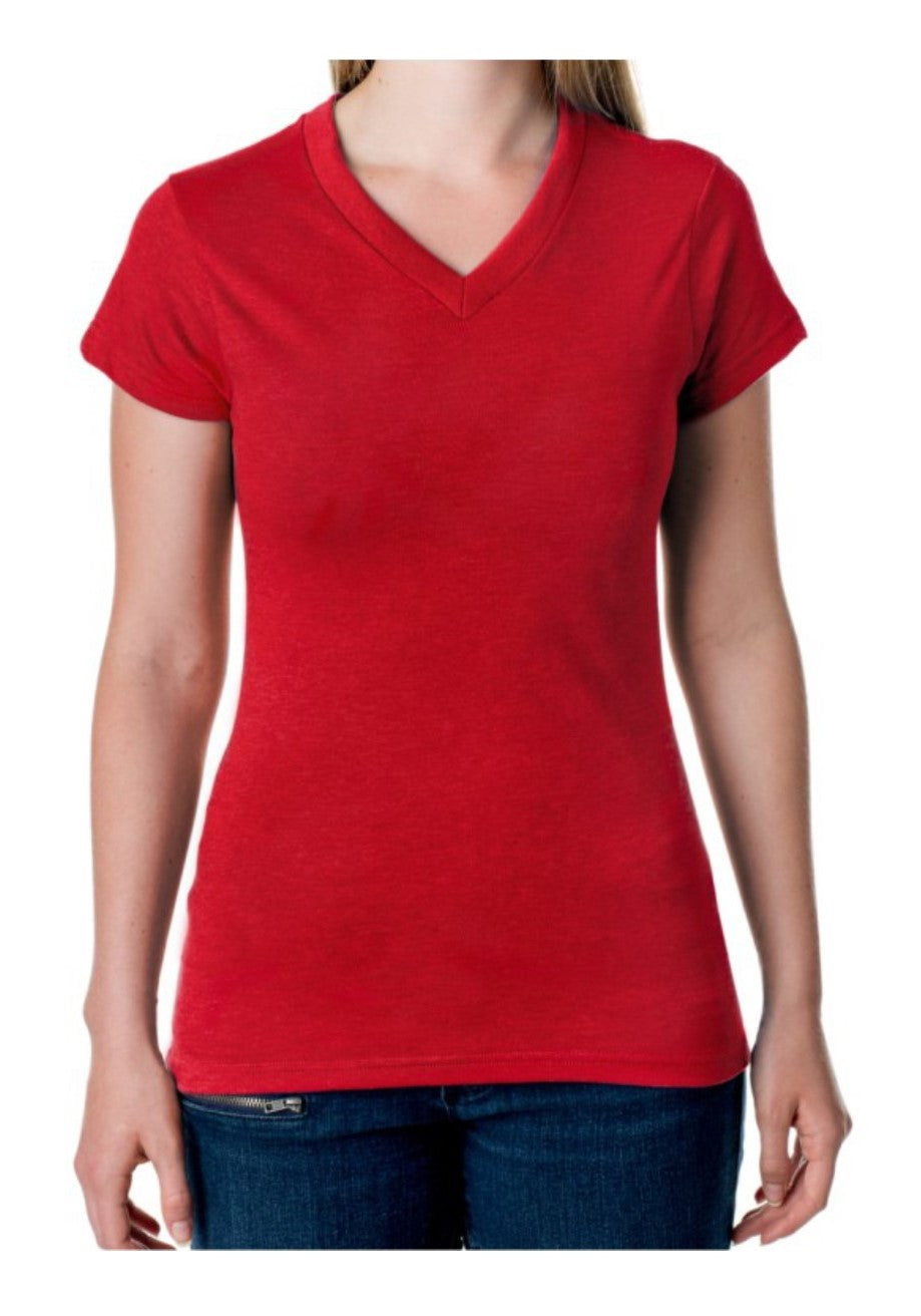 Women's Basic Short Sleeve V-Neck T-Shirt