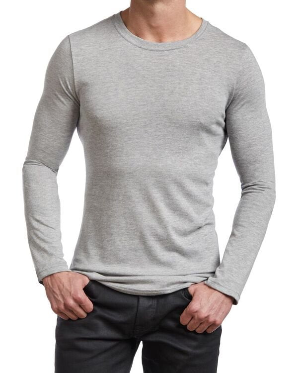 Men's Basic Long Sleeve Crew T-shirt