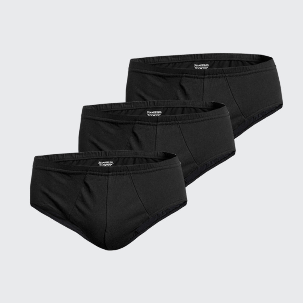 SLIPS MÉDIUM EN COTON POUR HOMME - LOT DE 3