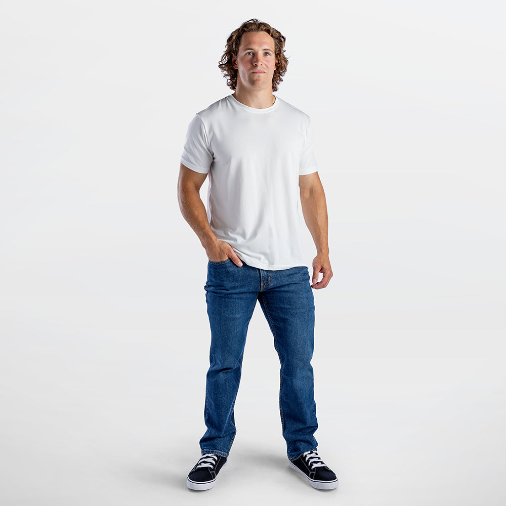 Modal Cotton Stretch Crew T-shirt