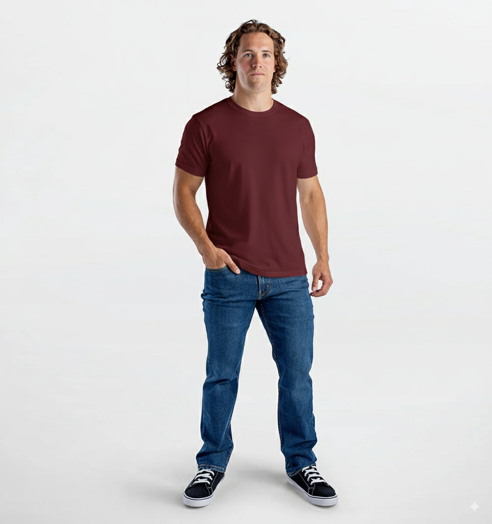 Modal Cotton Stretch Crew T-shirt