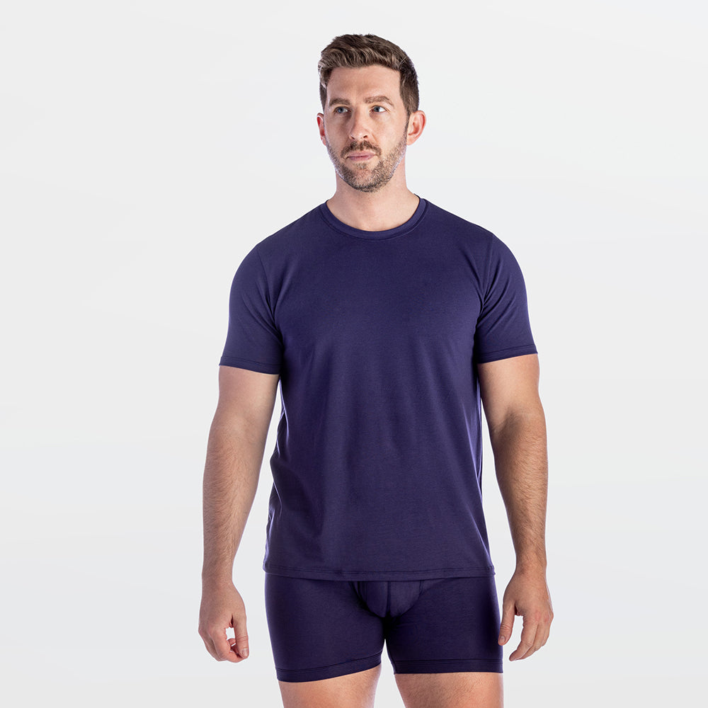 Modal Cotton Stretch Crew T-shirt