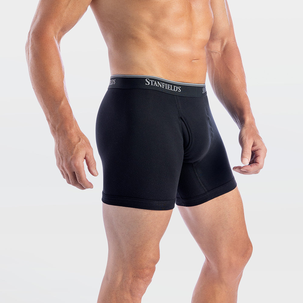 Caleçons boxeurs côtelés extensibles en coton FLEX – Paquet de 2