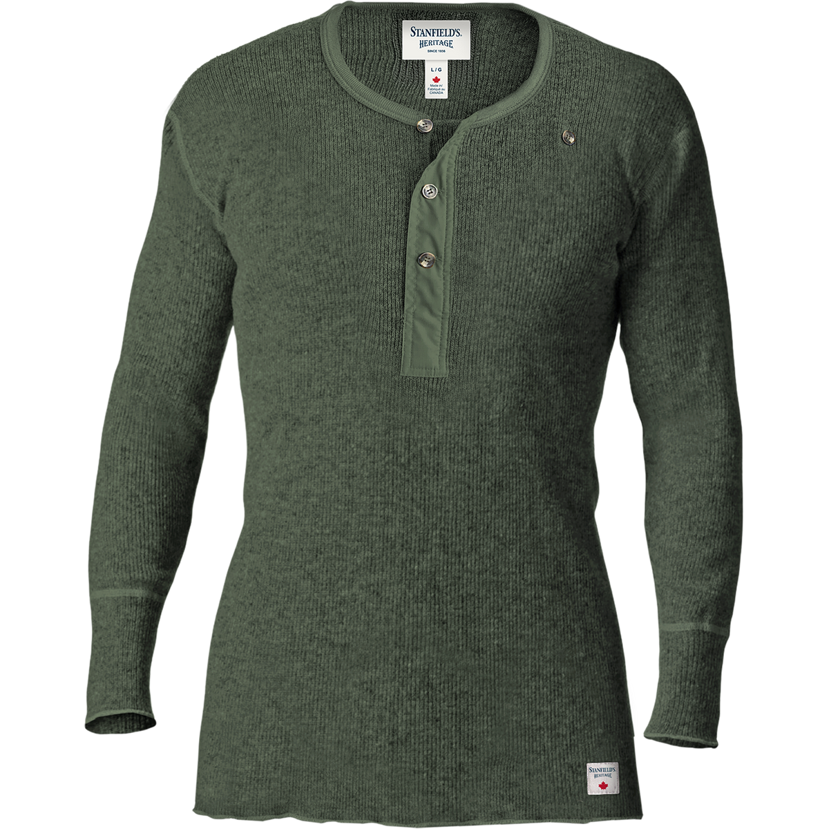HERITAGE HEAVY WOOL HENLEY
