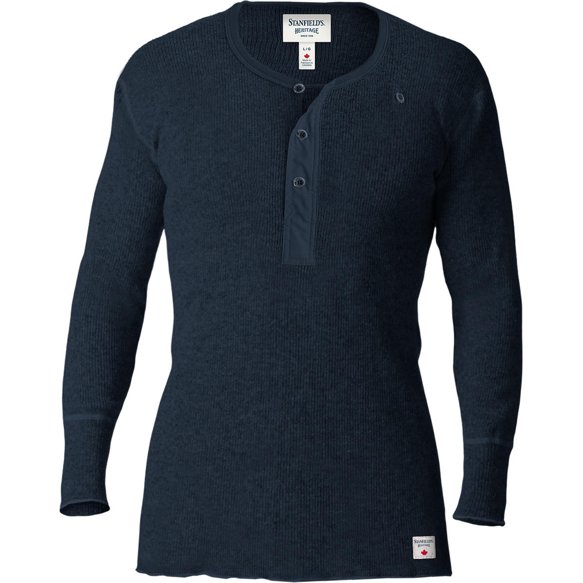 HERITAGE HEAVY WOOL HENLEY
