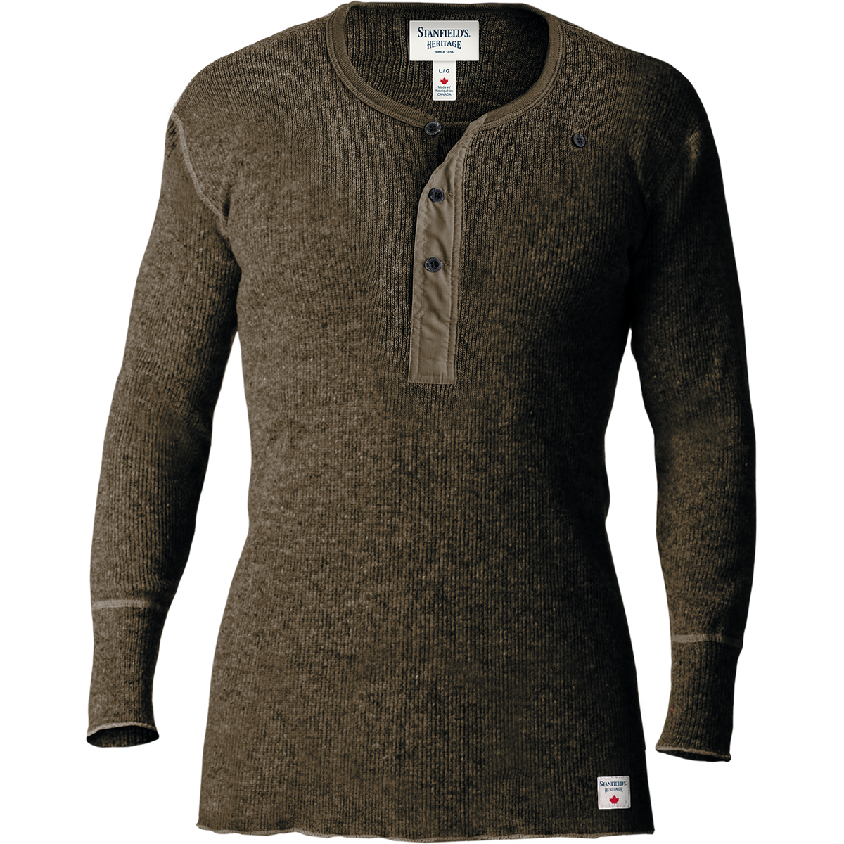 HERITAGE HEAVY WOOL HENLEY
