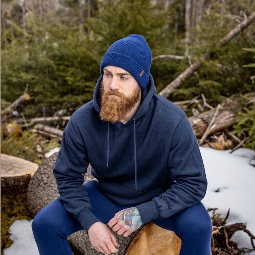 Tuque côtelée en laine mérinos