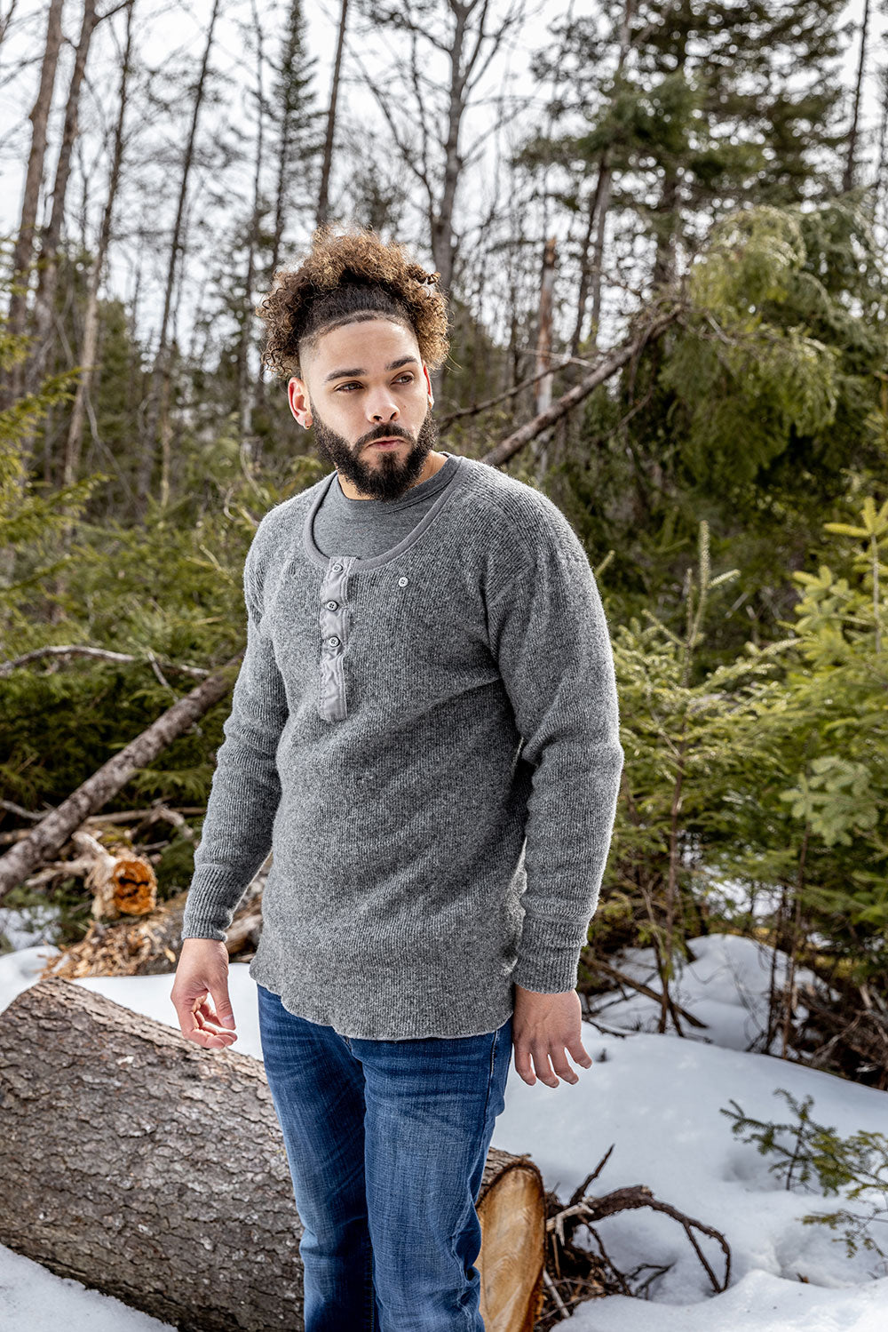 Heritage Heavy Weight Wool Henley