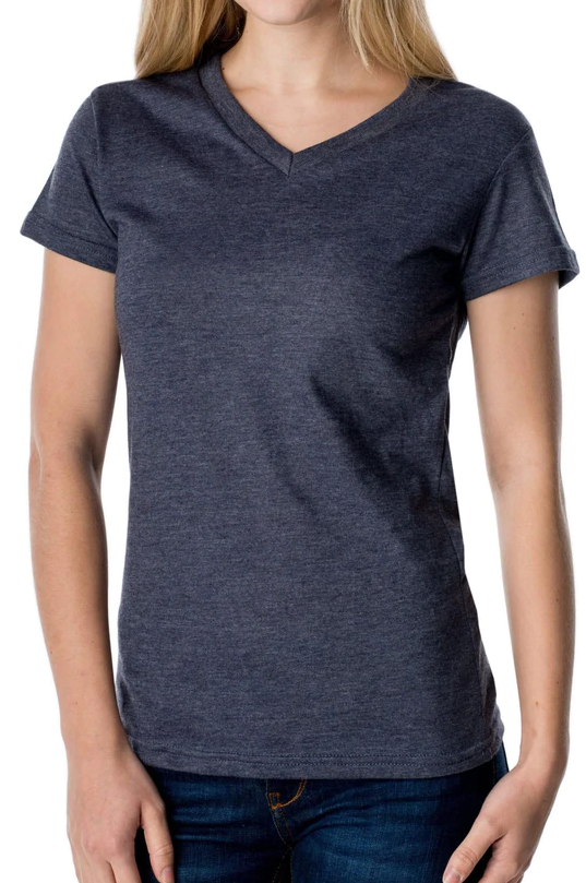 Women's Basic Short Sleeve V-Neck T-Shirt