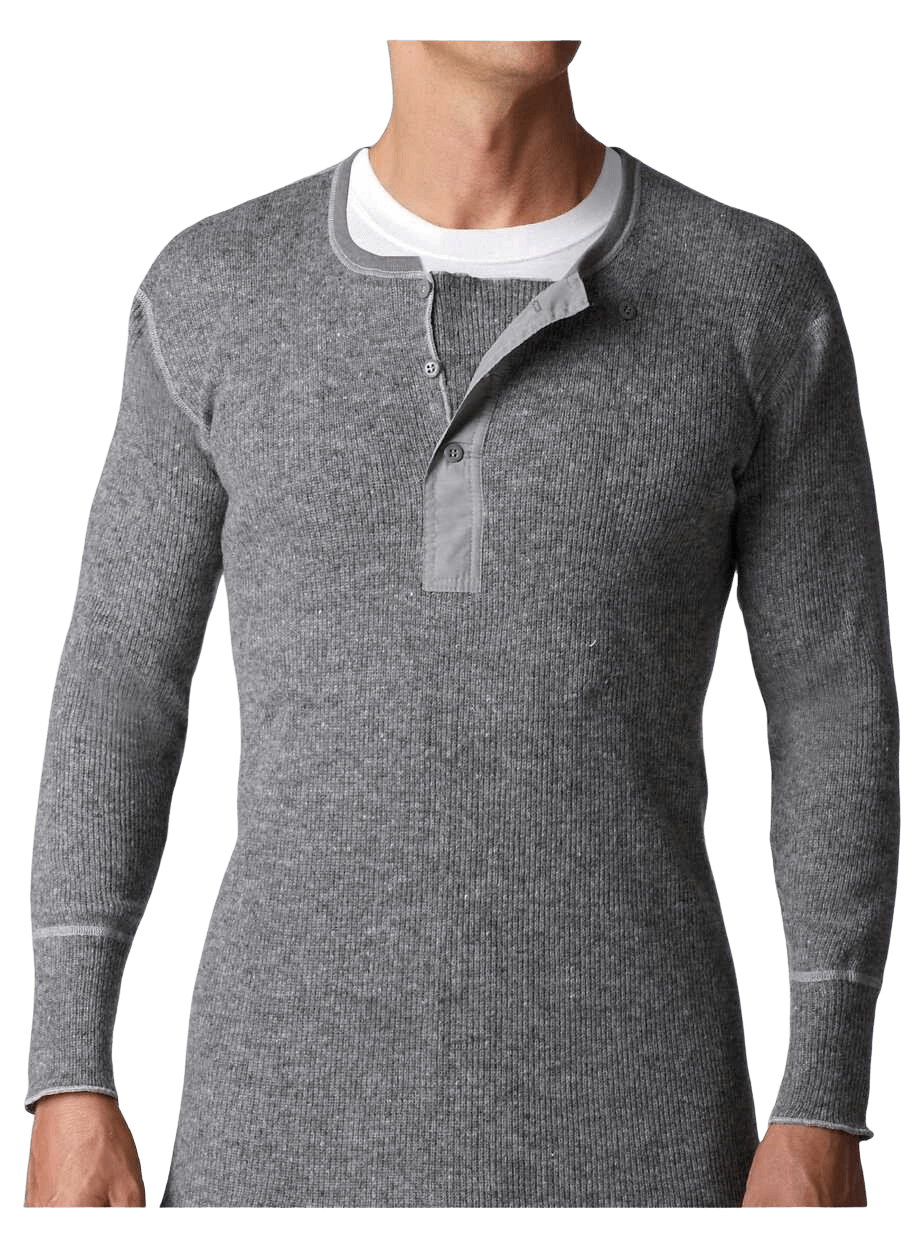 Men's Wool Sweater Henley Collection (Heavy Weight)