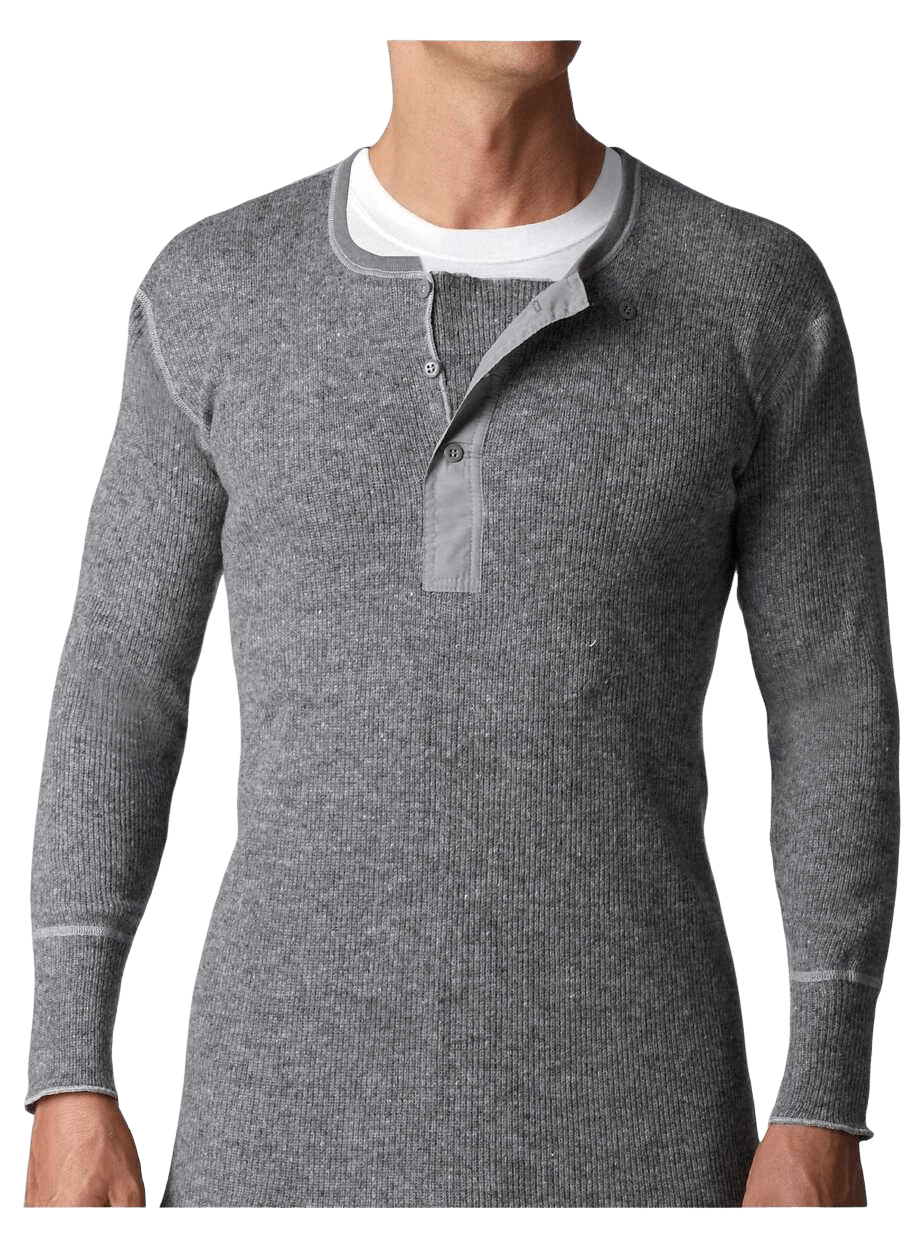 Men's Heavy Weight Wool Henley