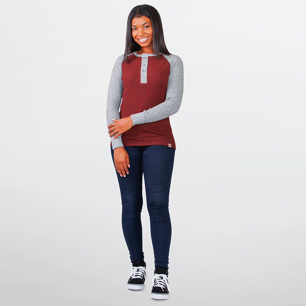 Women's Heritage Mock Twist Waffle Henley