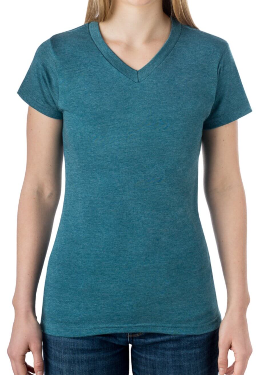 Women's Basic Short Sleeve V-Neck T-Shirt