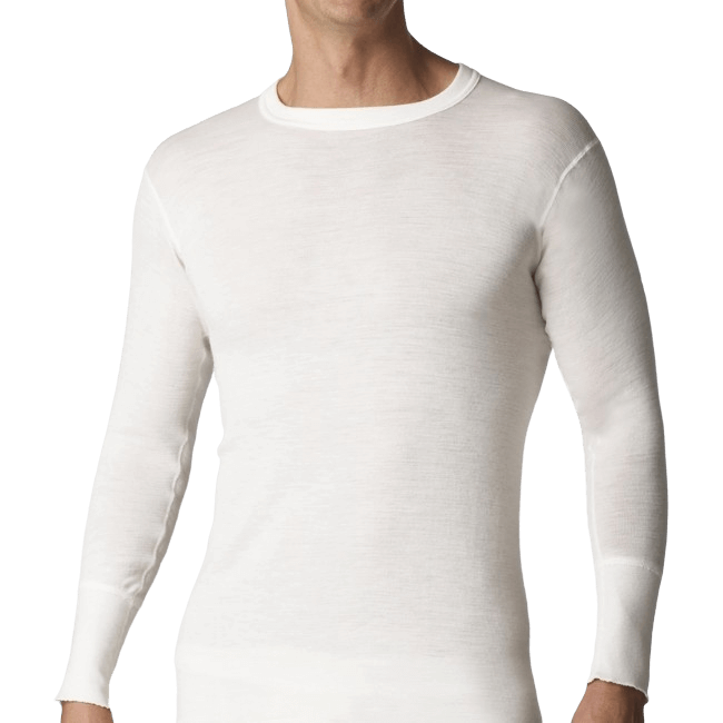 Stanfield's Camisa de manga larga de lana merino de dos capas para hombre