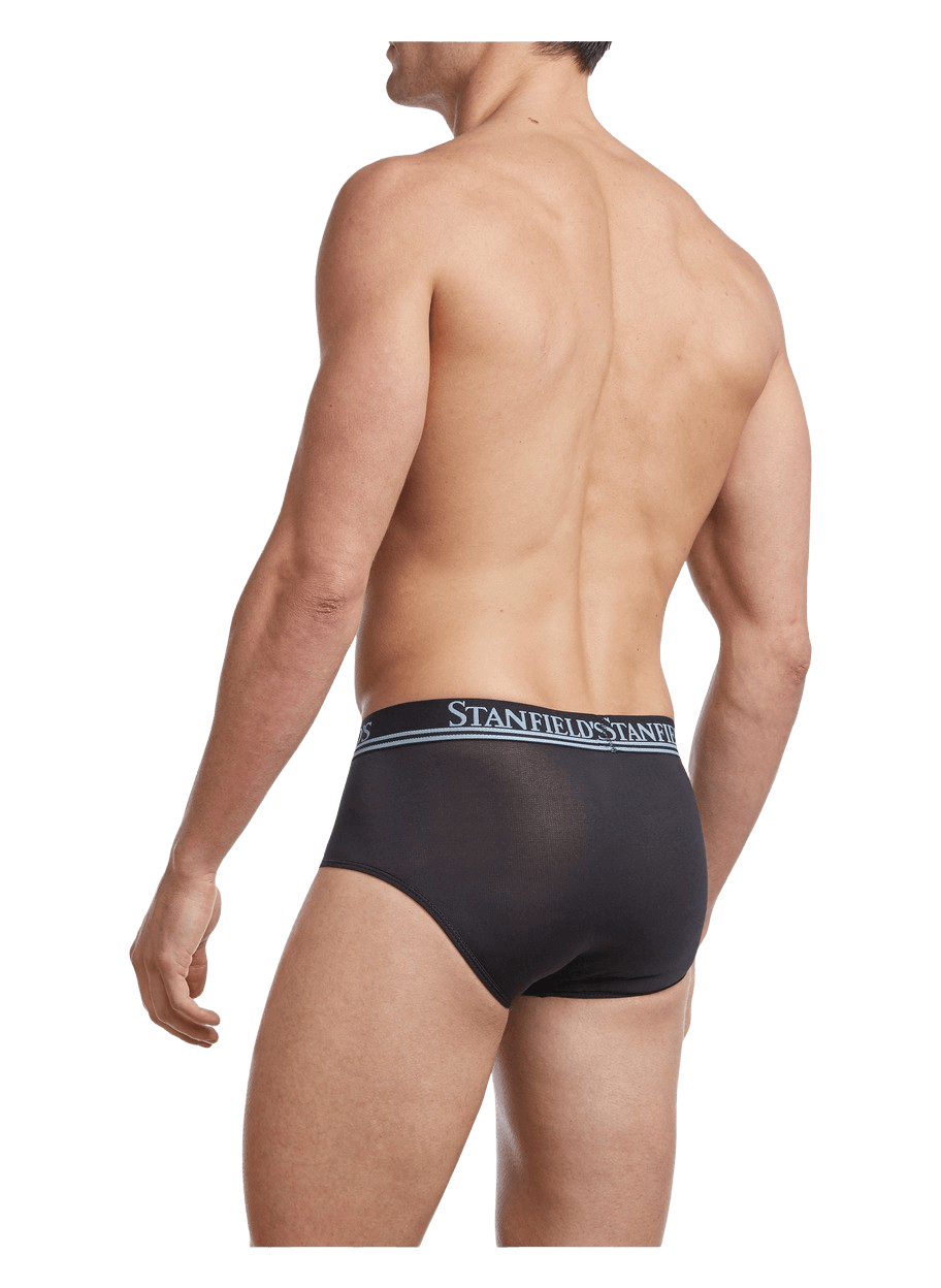 Men's AIR Brief - Black - Back