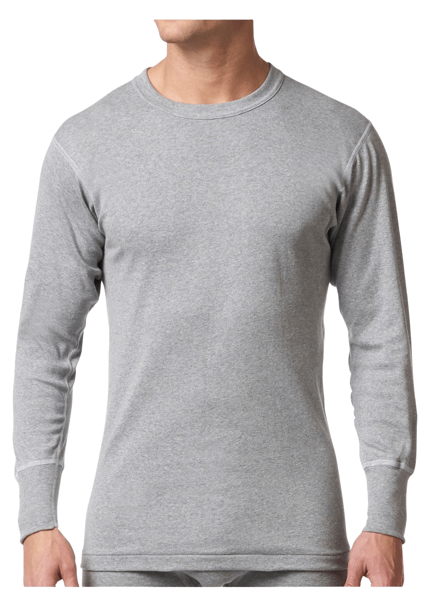 Men s Long Sleeve Base Layer Premium Collection Cotton