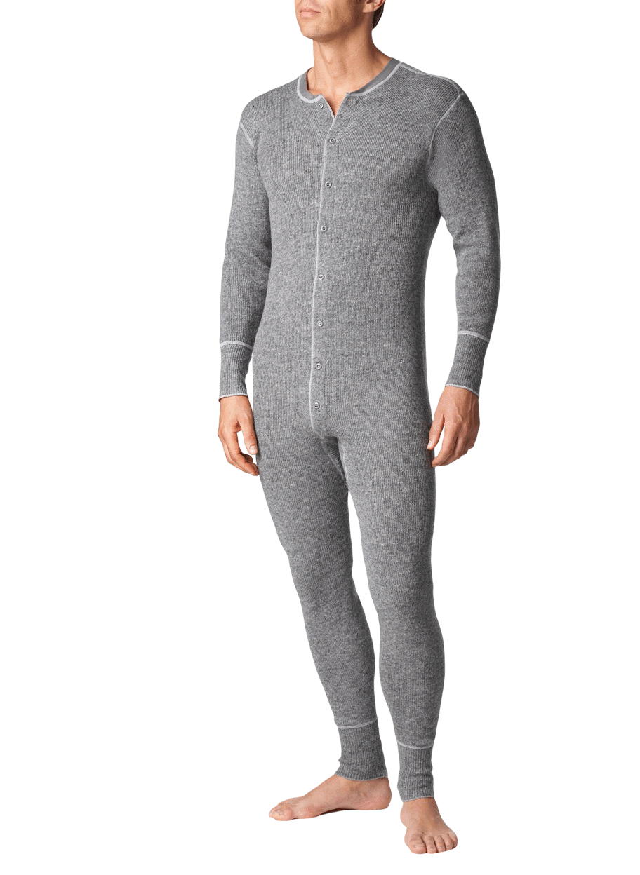 Men's Wool One Piece Underwear - Heavy Weight Wool