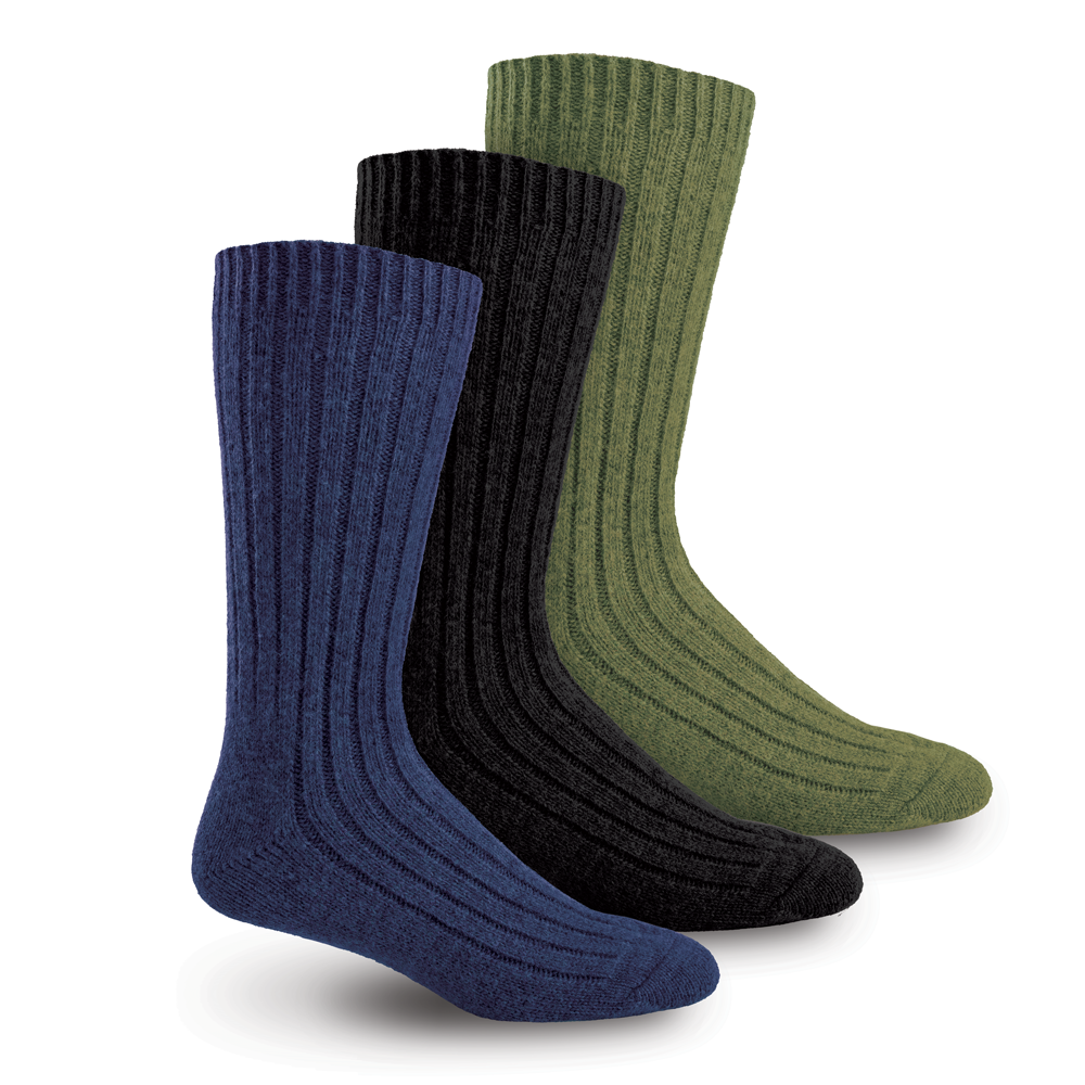 Thermal Wool Blend Socks - 3 Pack