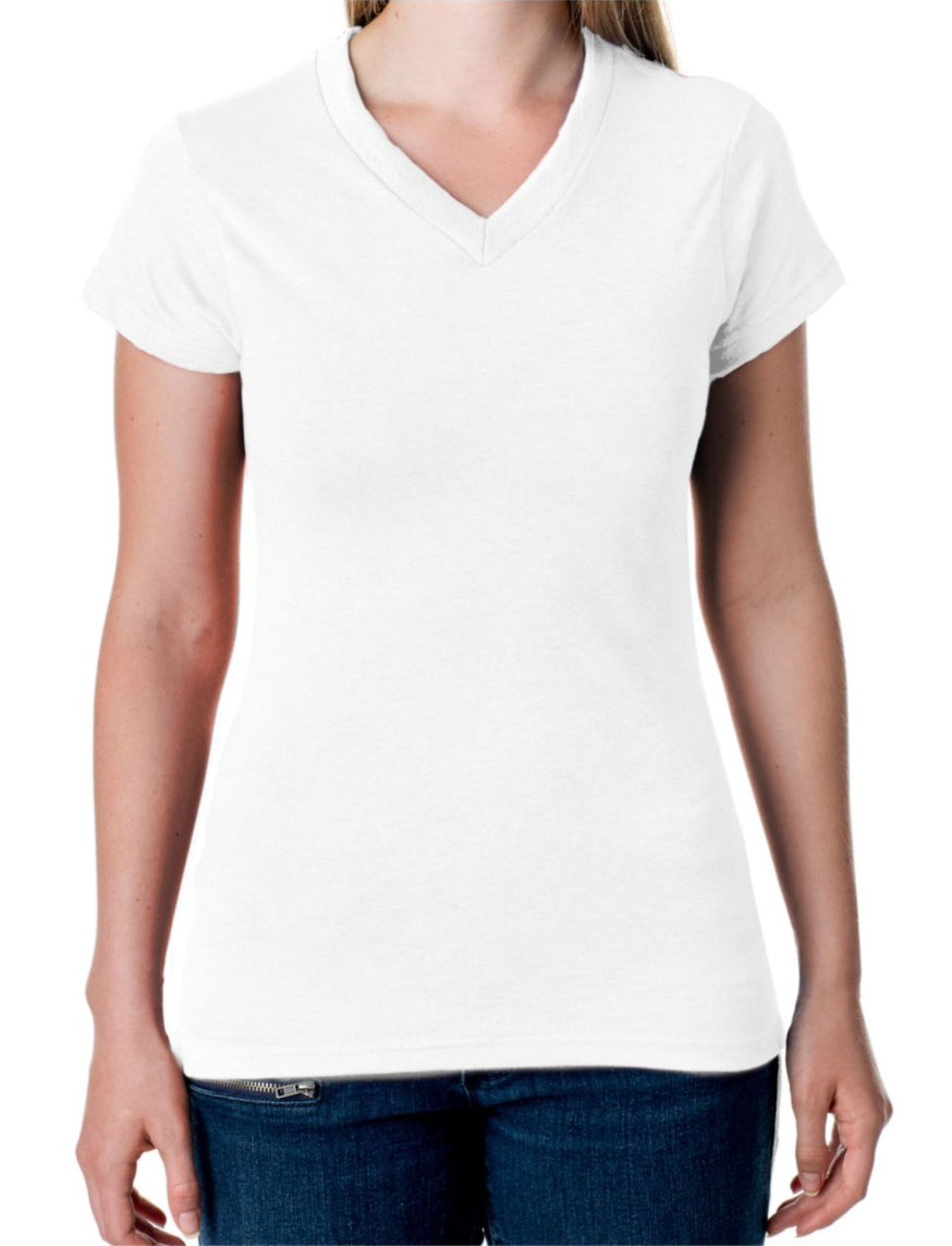 Women's Basic Short Sleeve V-Neck T-Shirt