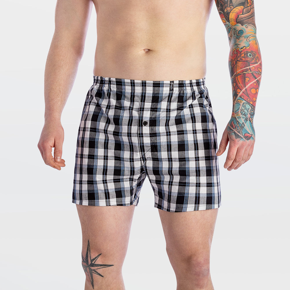 Cotton Woven Plaid Boxer Short
