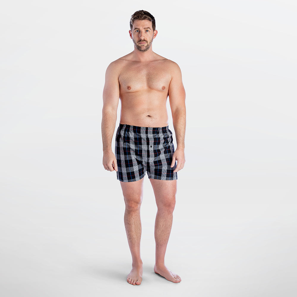 Cotton Woven Plaid Boxer Short