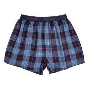 Blue Navy Grid