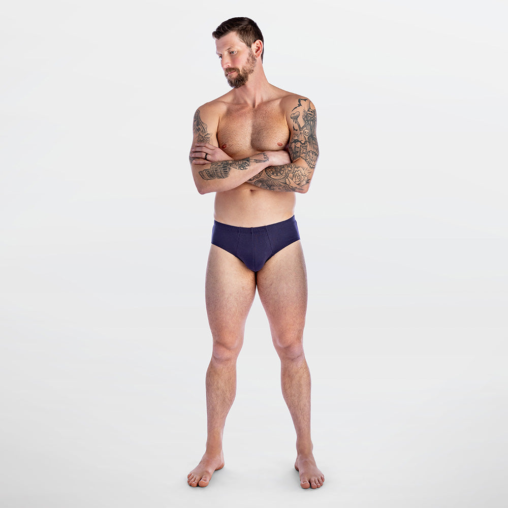 MEN'S COTTON MEDI BRIEFS - 3 PACK