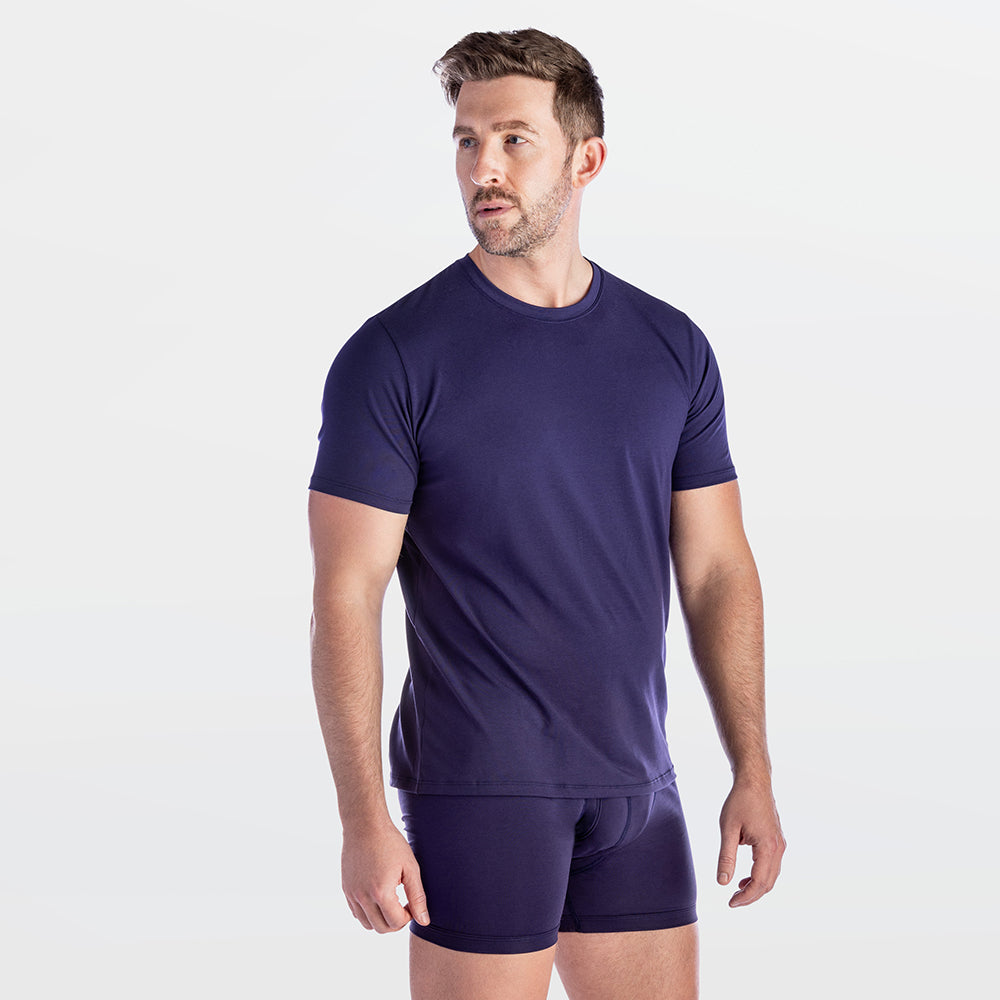 Modal Cotton Stretch Crew T-shirt