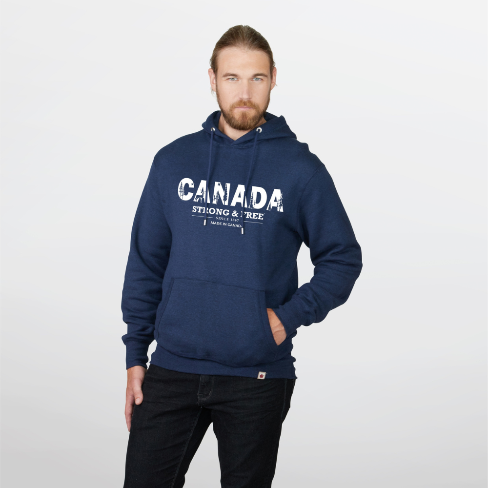 Strong & Free™ Canada Fleece Hoodie Navy Blue