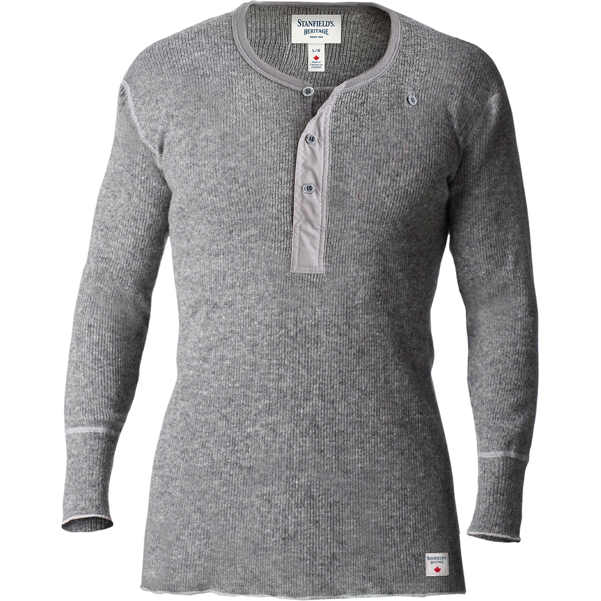 HERITAGE HEAVY WOOL HENLEY