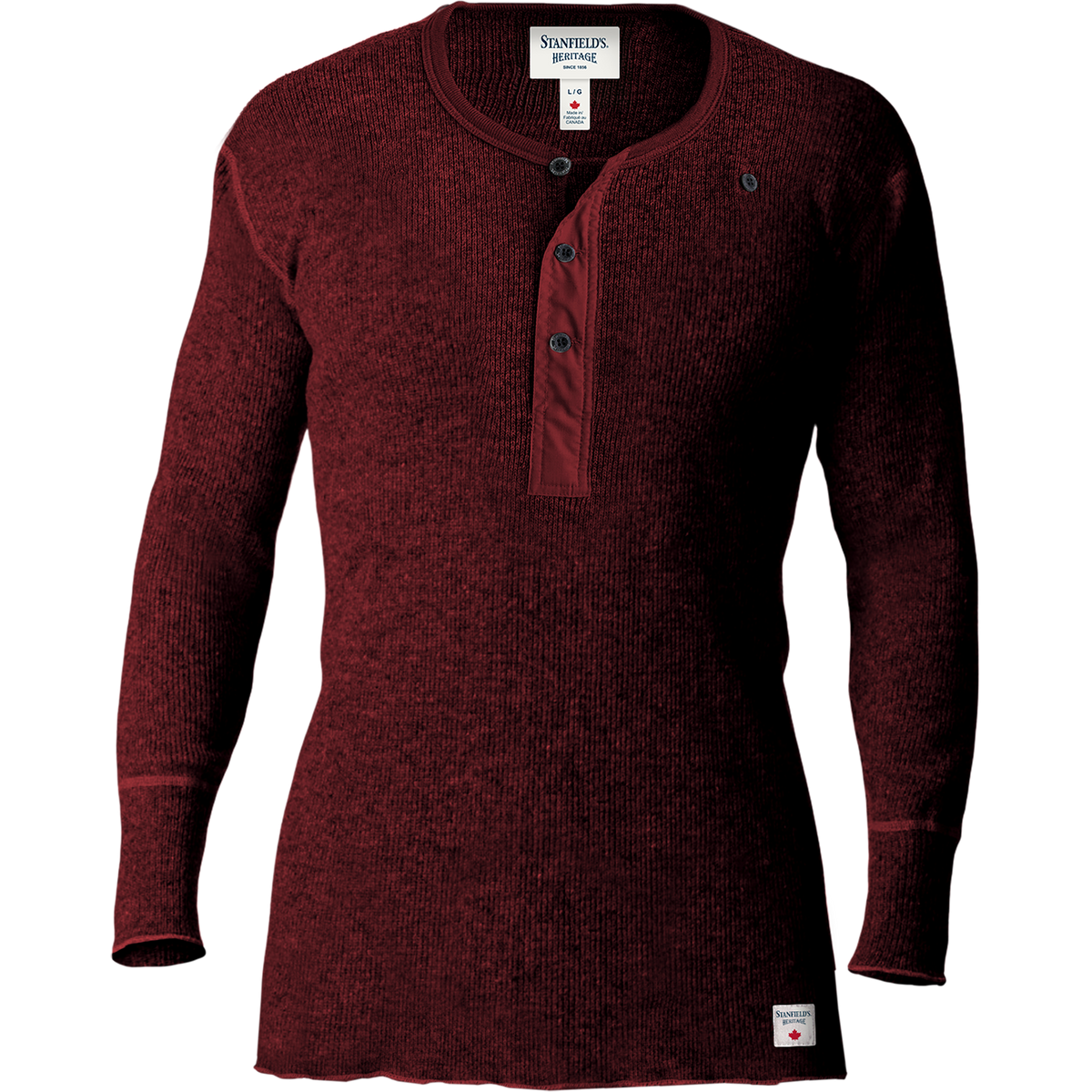 HERITAGE HEAVY WOOL HENLEY