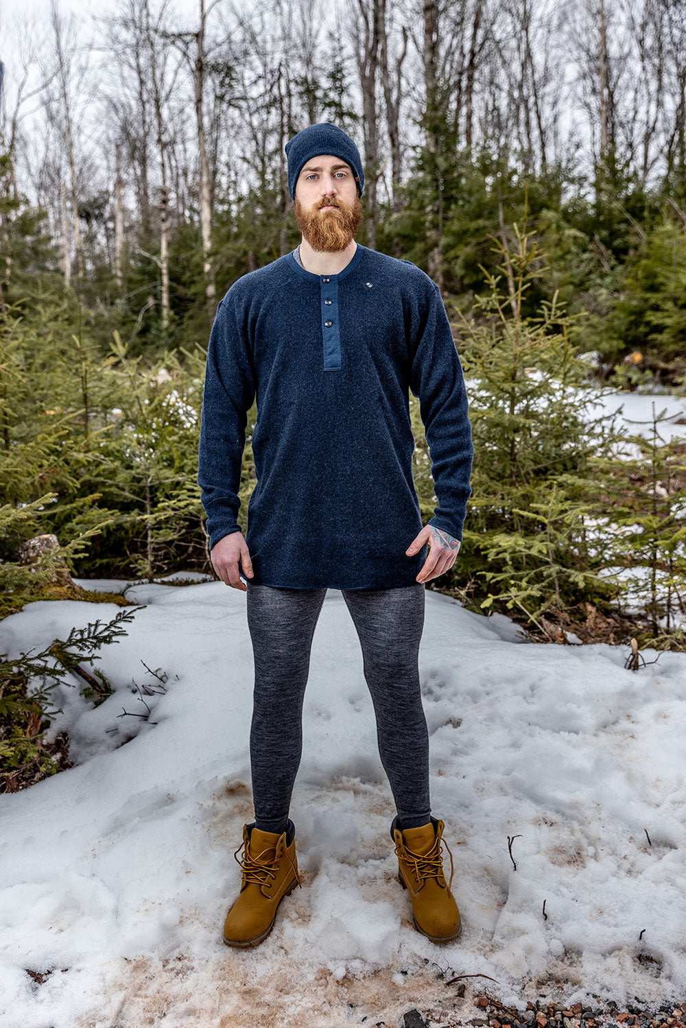 Heritage Heavy Weight Wool Henley