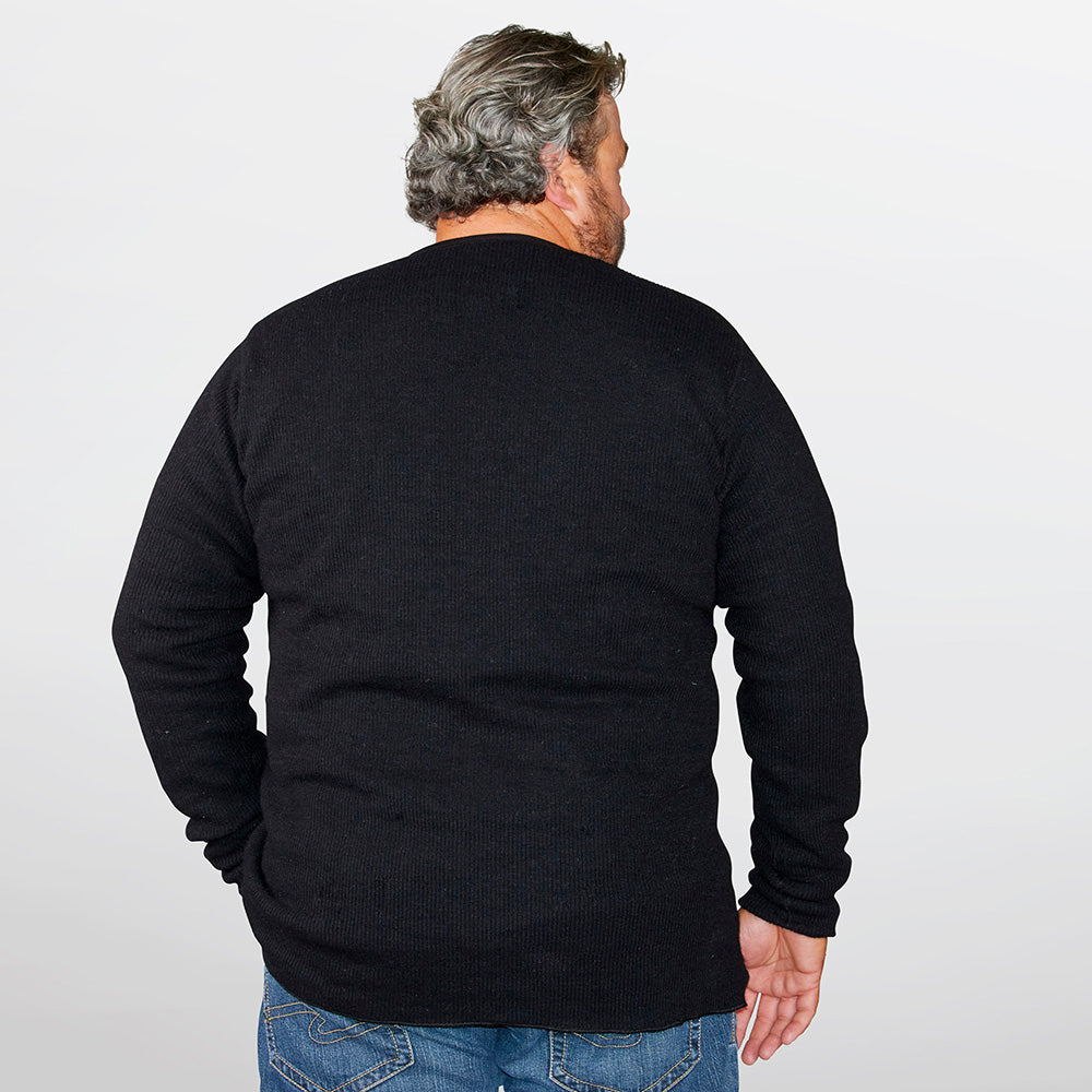 Men's Wool Sweater Henley Collection (Fleece Lined Heavy Weight