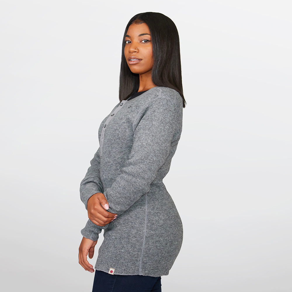 Henley en laine épaisse Heritage pour femmes