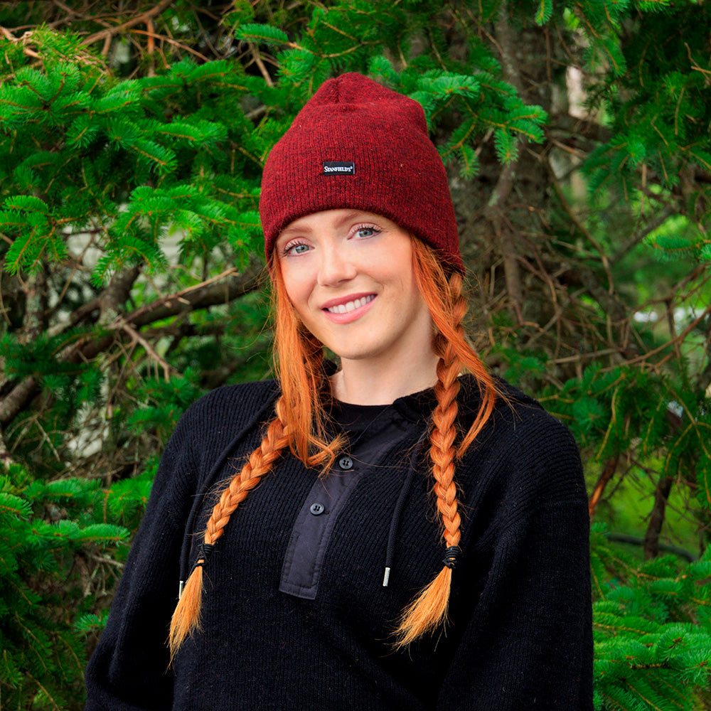 Toque de lana pesada