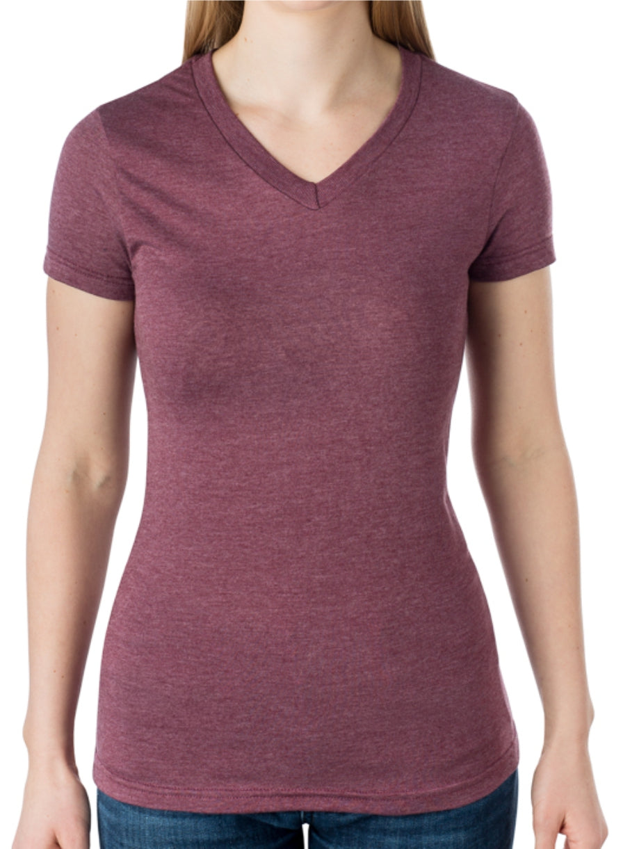 Women's Basic Short Sleeve V-Neck T-Shirt