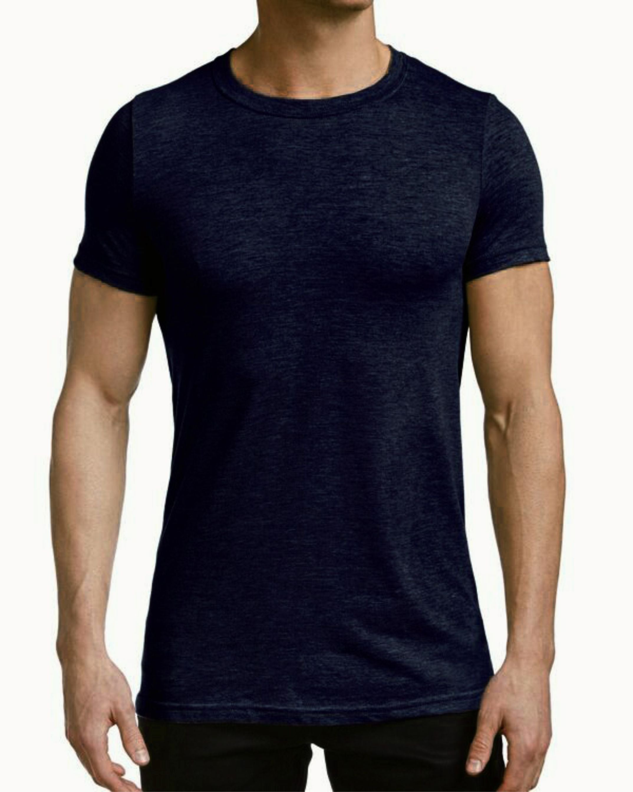 Camiseta básica de manga corta para hombre