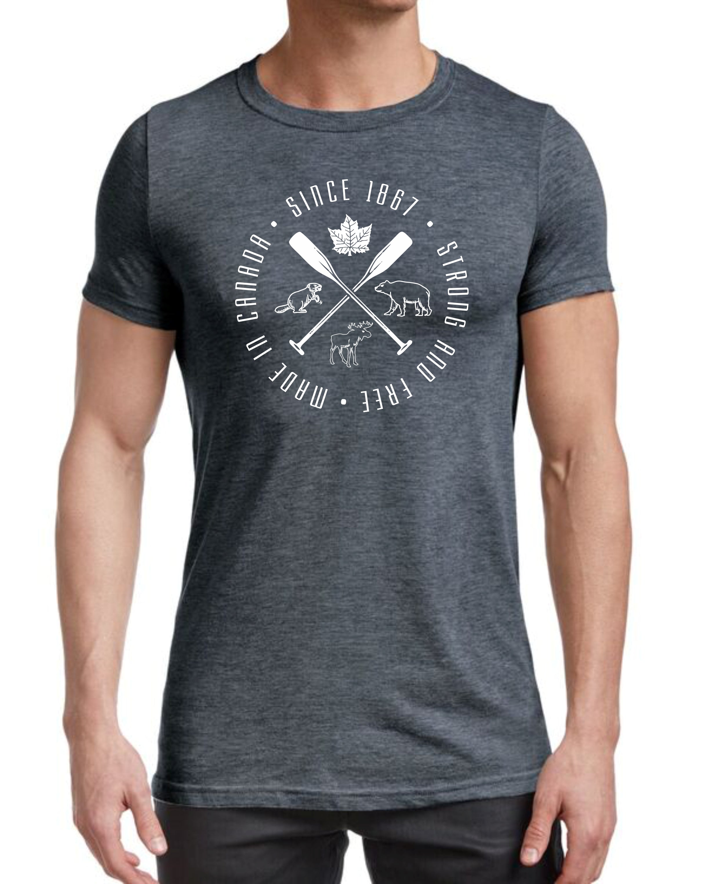 Men's Strong & Free™ Logo T-Shirt dark grey