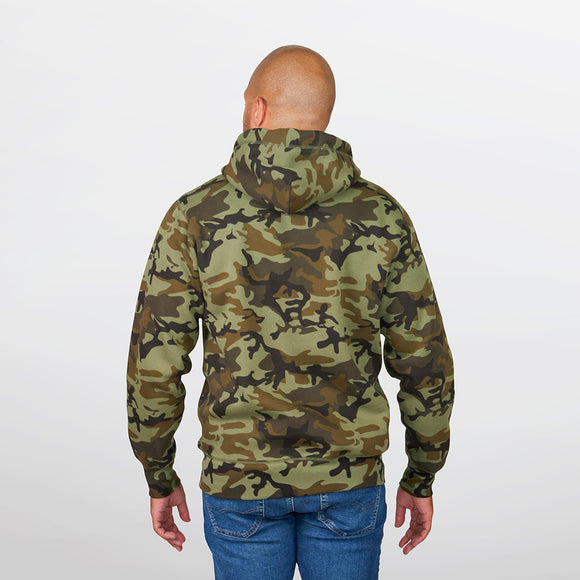 Sudadera con capucha clásica de forro polar estampado Heritage
