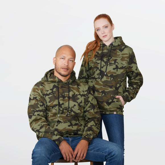 Sudadera con capucha clásica de forro polar estampado Heritage