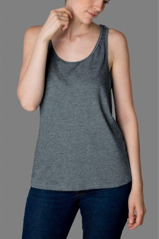 Camiseta sin mangas para mujer