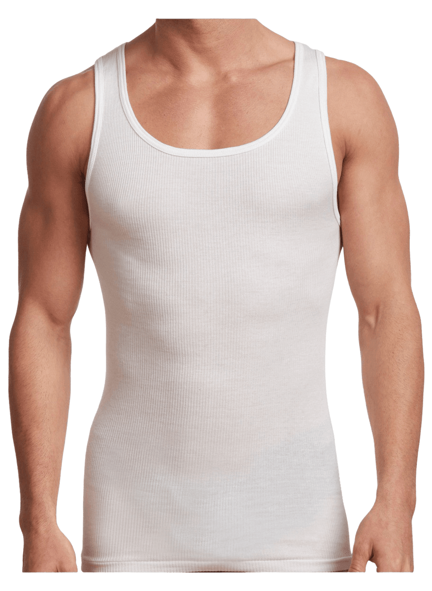 Men's Undershirt Premium Collection (Cotton A-Shirt 2 Pack