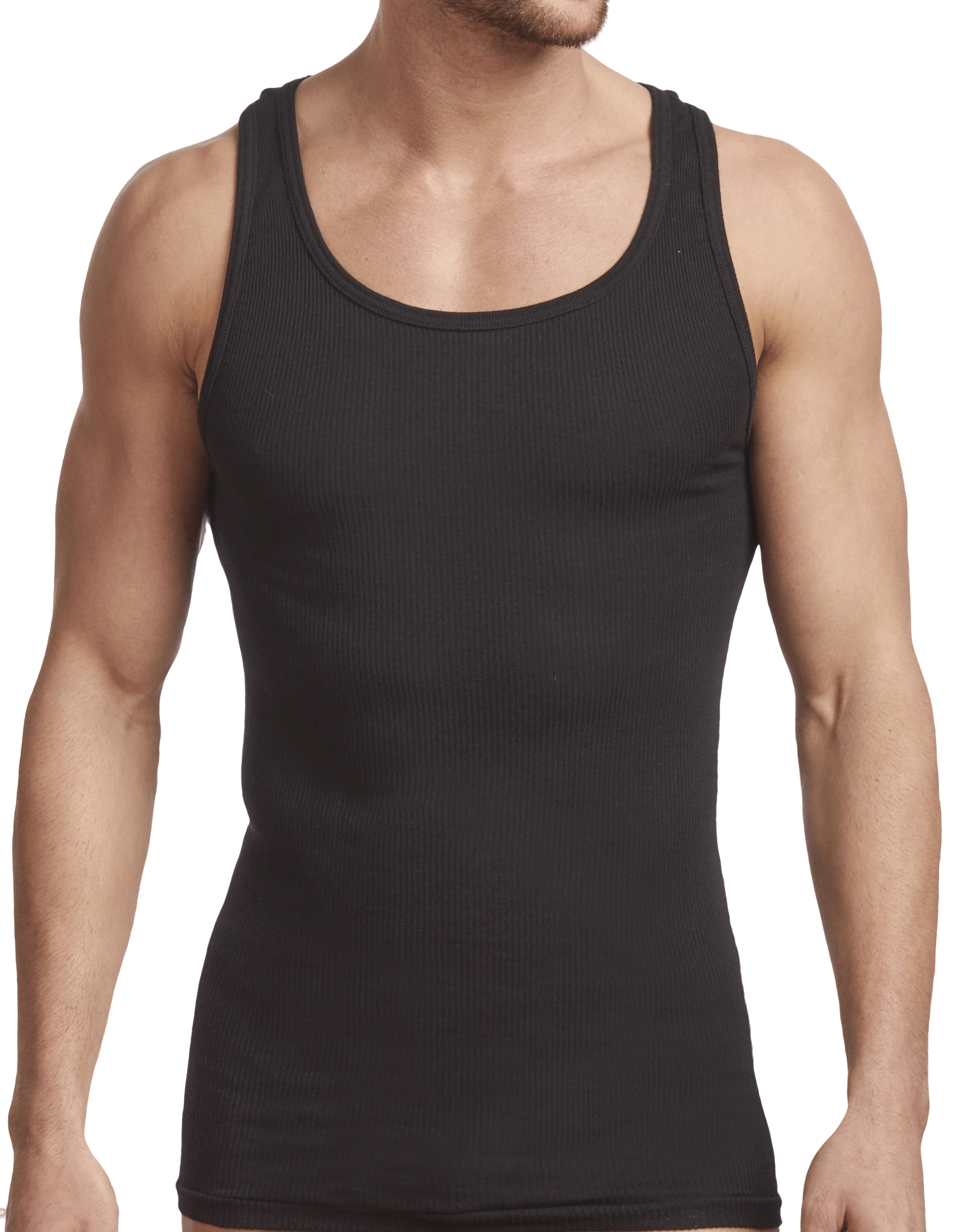 Men's Undershirt Premium Collection (Cotton A-Shirt 2 Pack)