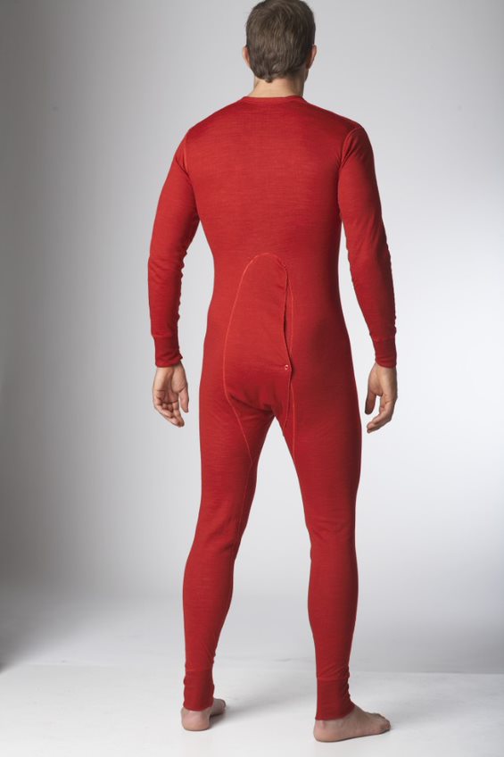 Stanfield's, Men's Pure Merino Wool Long Johns, Size S, Color RED, Model#  8800-Red-S
